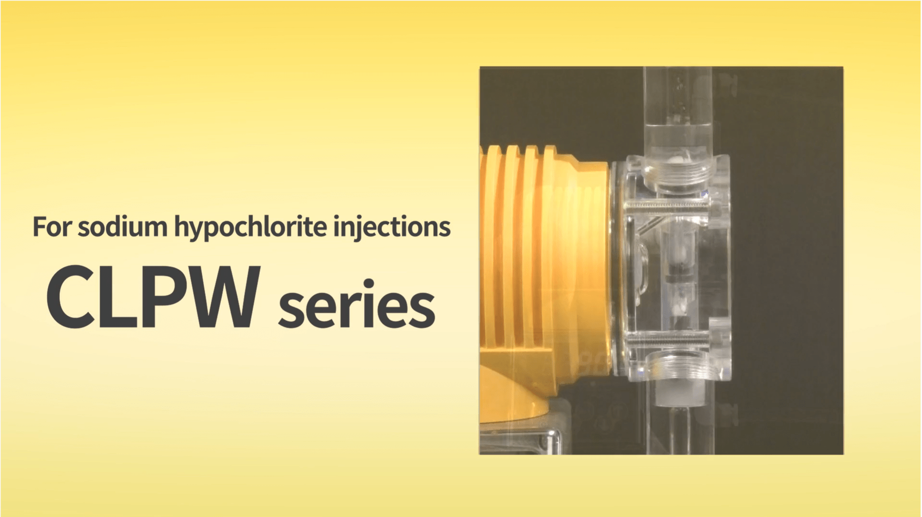 Tacmina Clpw Series Of Pumps Eliminate Gas Lock For Sodium Hypochlorite Injections