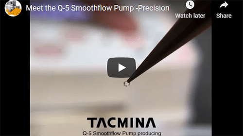 Tacmina Q-5 Smoothflow Pump Precision Demonstration Video Screenshot