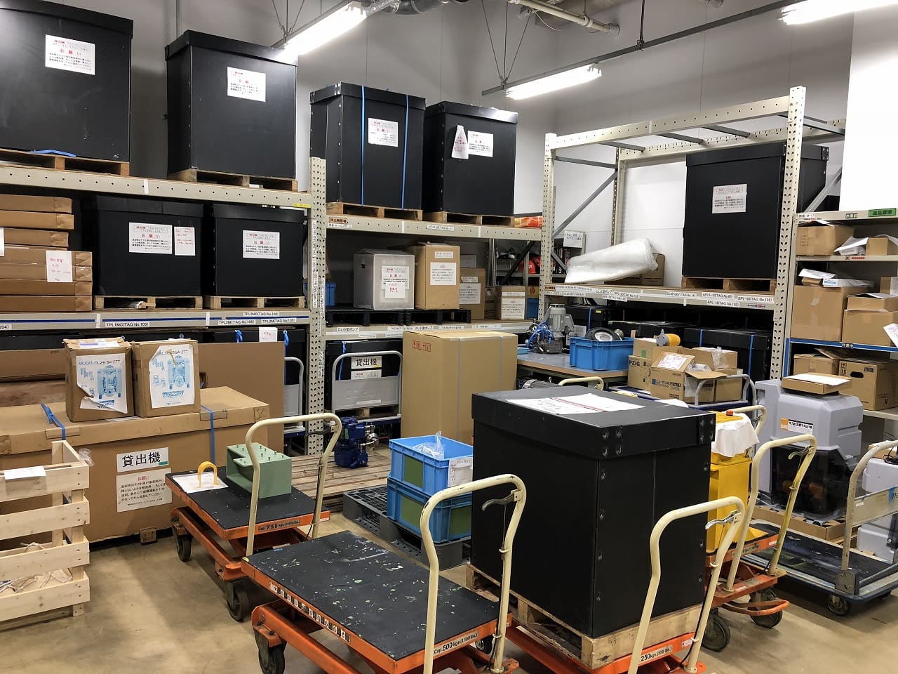Tacmina Stock Room Shows Many Demo Pumps Available